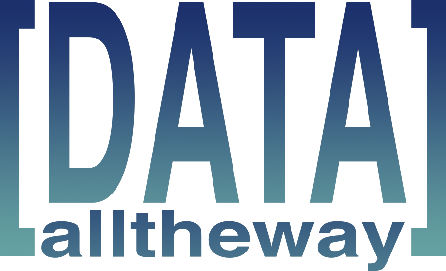 The logo for data all the way website.